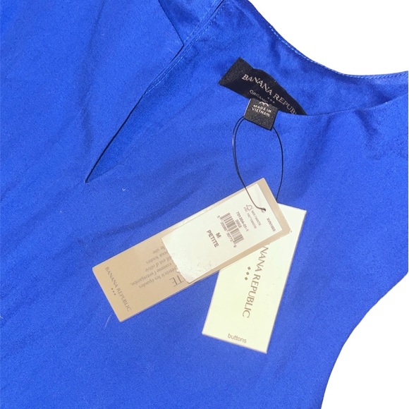 Banana Republic Blue Dress Size Medium - Picture 4 of 5